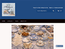 Tablet Screenshot of antiquesandteacups.com